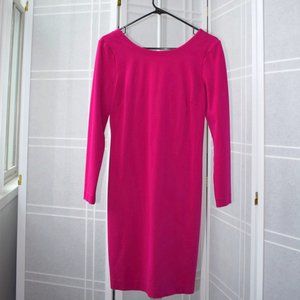 Banana Republic Long Sleeve Sheath Dress, Magenta